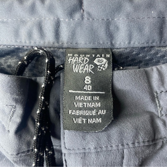 Mountain Hardwear Hiking Pants Lightweight Travel Grey Women’s Size 8 Outdoors - Picture 4 of 5